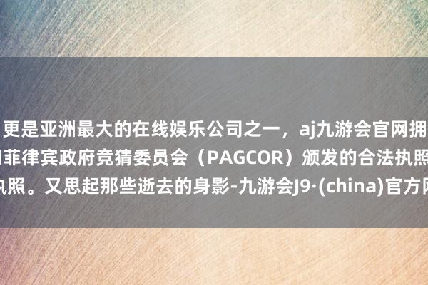 更是亚洲最大的在线娱乐公司之一，aj九游会官网拥有欧洲马耳他（MGA）和菲律宾政府竞猜委员会（PAGCOR）颁发的合法执照。又思起那些逝去的身影-九游会J9·(china)官方网站-真人游戏第一品牌