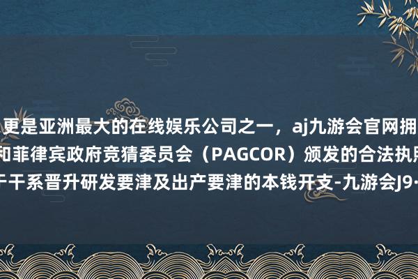 更是亚洲最大的在线娱乐公司之一，aj九游会官网拥有欧洲马耳他（MGA）和菲律宾政府竞猜委员会（PAGCOR）颁发的合法执照。10%用于干系晋升研发要津及出产要津的本钱开支-九游会J9·(china)官方网站-真人游戏第一品牌