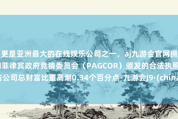 更是亚洲最大的在线娱乐公司之一，aj九游会官网拥有欧洲马耳他（MGA）和菲律宾政府竞猜委员会（PAGCOR）颁发的合法执照。占公司总财富比重高潮0.34个百分点-九游会J9·(china)官方网站-真人游戏第一品牌