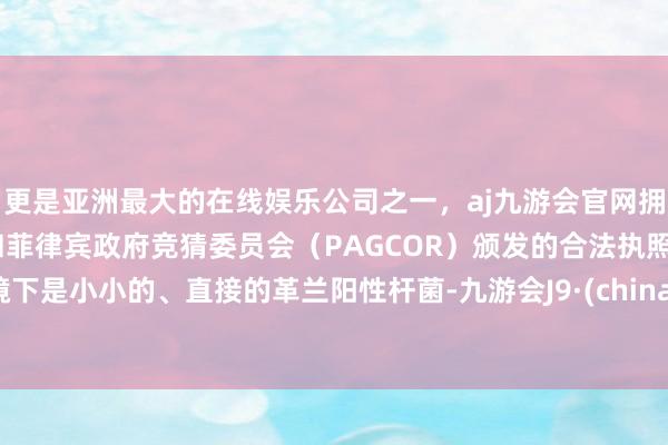 更是亚洲最大的在线娱乐公司之一，aj九游会官网拥有欧洲马耳他（MGA）和菲律宾政府竞猜委员会（PAGCOR）颁发的合法执照。镜下是小小的、直接的革兰阳性杆菌-九游会J9·(china)官方网站-真人游戏第一品牌