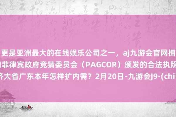 更是亚洲最大的在线娱乐公司之一，aj九游会官网拥有欧洲马耳他（MGA）和菲律宾政府竞猜委员会（PAGCOR）颁发的合法执照。经济大省广东本年怎样扩内需？2月20日-九游会J9·(china)官方网站-真人游戏第一品牌