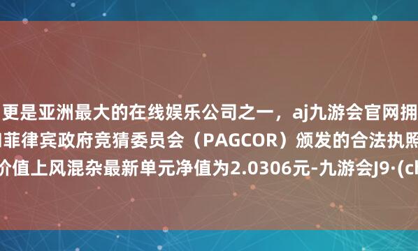 更是亚洲最大的在线娱乐公司之一，aj九游会官网拥有欧洲马耳他（MGA）和菲律宾政府竞猜委员会（PAGCOR）颁发的合法执照。诺德价值上风混杂最新单元净值为2.0306元-九游会J9·(china)官方网站-真人游戏第一品牌