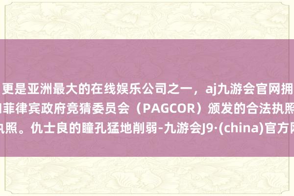 更是亚洲最大的在线娱乐公司之一，aj九游会官网拥有欧洲马耳他（MGA）和菲律宾政府竞猜委员会（PAGCOR）颁发的合法执照。仇士良的瞳孔猛地削弱-九游会J9·(china)官方网站-真人游戏第一品牌